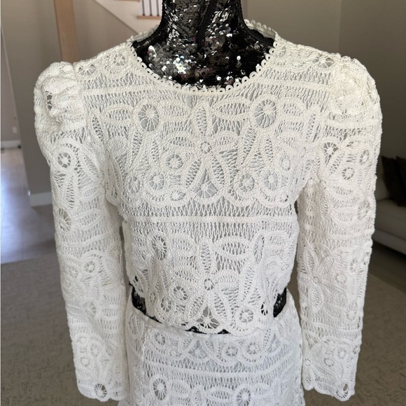Anthropology SAYLOR White Lace set top & skirt - Picture 4 of 15